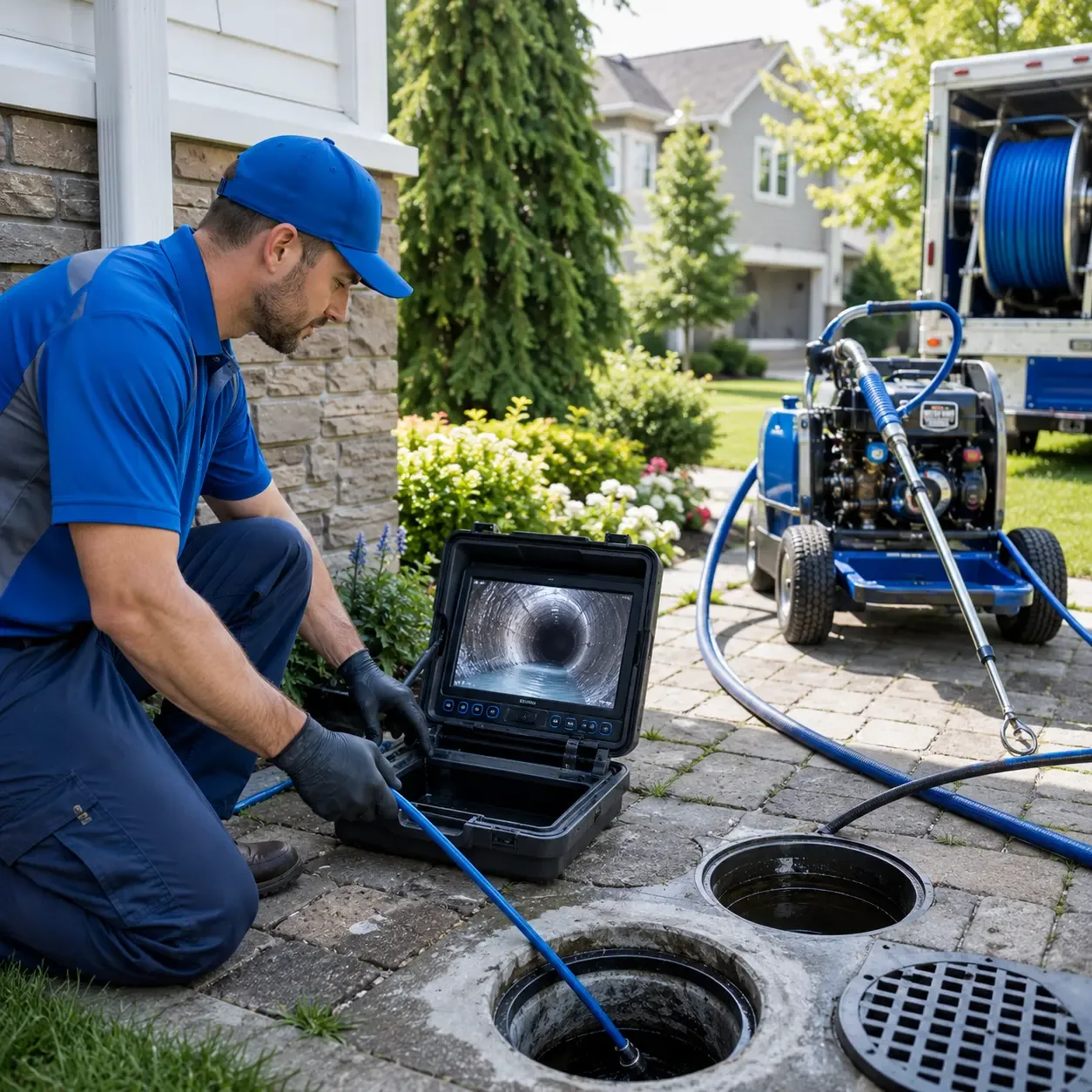 Outdoor drain cleaning professionals serving Colonie, NY